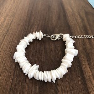 Puka shell anklet